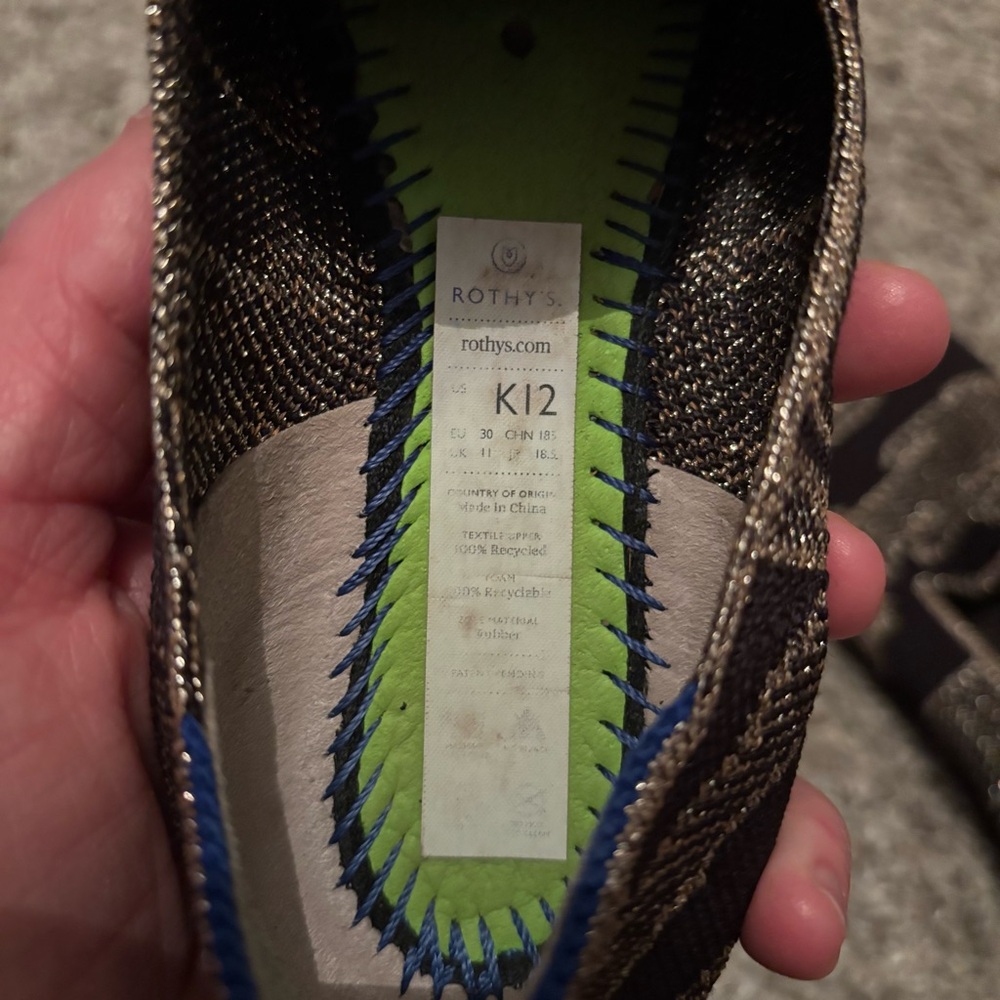 Kids size 12 Rothy’s - Picture 2 of 6